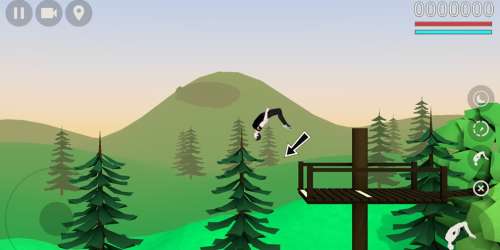 Effectuez des tricks pour faire grimper votre score dans Backflip Madness 2, jeu de parkour disponible sur iOS