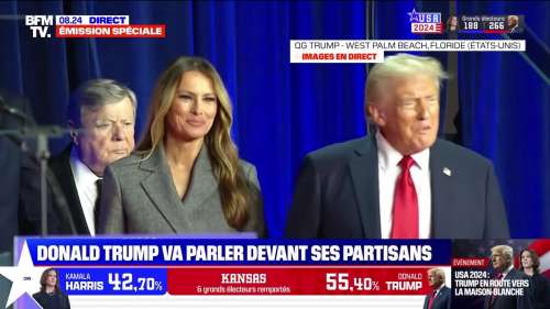 Donald Trump président des Etats-Unis : look vieillot et grand sourire, Melania a ses côtés affiche la couleur star de l’hiver