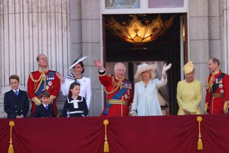 Trooping the Colour 2024 : Kate, Charles, Louis… La famille royale (enfin) réunie sur le balcon de Buckingham