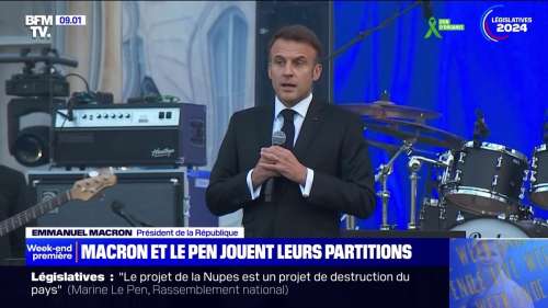 Emmanuel Macron prend le micro sur scène à l’Elysée en pleine Fête de la musique, et il jette un froid