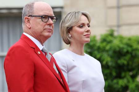 Prince Albert et Charlène de Monaco : 