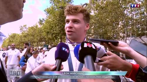 Léon Marchand : ce message important que le champion a fait passer à la parade des champions