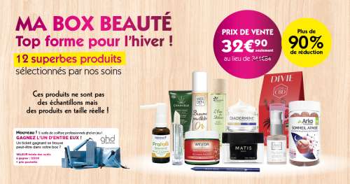 TOP FORME POUR l’HIVER : la toute dernière box beauté est disponible pour chouchouter votre visage et votre corps