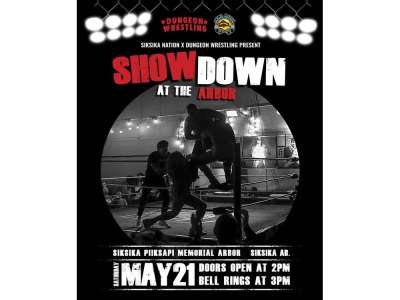 Hart, Dungeon Wrestling présente la carte « Showdown » sur Siksika Nation