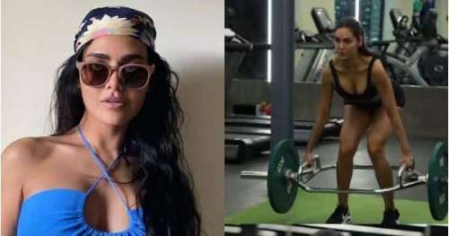 L’actrice d’Aashram 3, Esha Gupta, transpire au gymnase;  les fans deviennent gaga sur son corps tonique