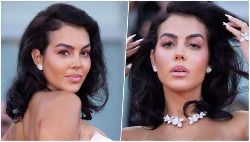 Mostra de Venise 2024 : lip combo, fond de teint, blush... le détail de la mise en beauté de Georgina Rodriguez dévoilé