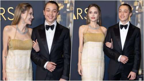 Angelina Jolie : son apparition aux côtés de son fils Knox (d’une beauté divine) laisse les internautes confus