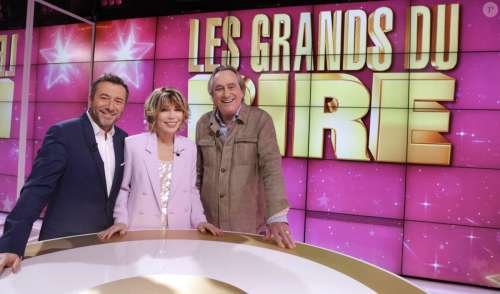 Philippe Lavil et Pascale Petit à l'honneur dans Les Grands du rire avec Bernard Montiel et Karen Cheryl