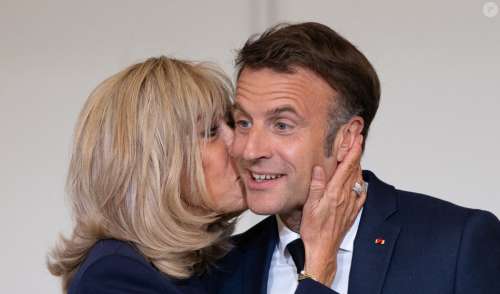 PHOTOS Brigitte Macron embrasse Emmanuel de façon imprévue, une star de France 2 témoin de la scène