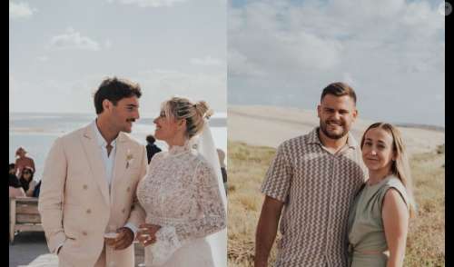 Sophie Tapie mariée à Baptiste Germain : tenues assorties, fête grandiose, vue sur l'océan... Les premières photos dévoilées