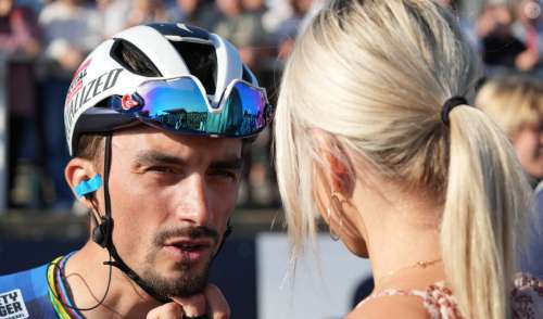 Marion Rousse et Julian Alaphilippe 