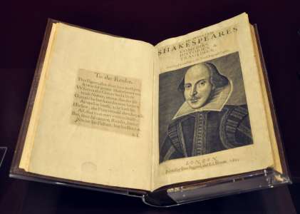 Des folios de Shakespeare vendus aux enchères