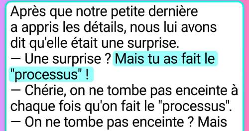 16 Réactions les plus amusantes d’enfants qui découvrent d’où viennent les bébés