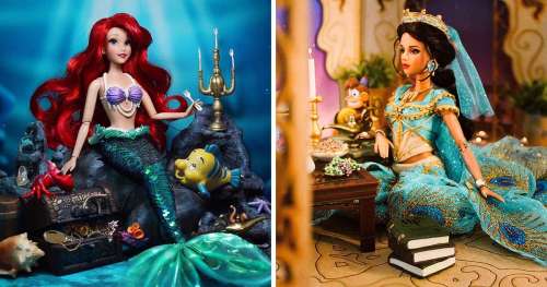 Un collectionneur brésilien reproduit de superbes décors de films Disney avec ses poupées Barbie