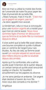 Mon ex a utilisé l’argent prévu pour l’université de notre fils pour sa belle-fille