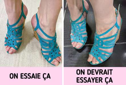 10 Erreurs commises lors de l’achat de chaussures