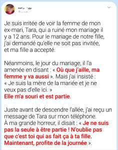 Je ne voulais pas que la femme de mon ex assiste au mariage de ma fille — Le résultat a été catastrophique