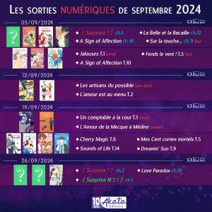 Planning numérique : septembre 2024