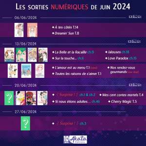 Planning numérique : juin 2024