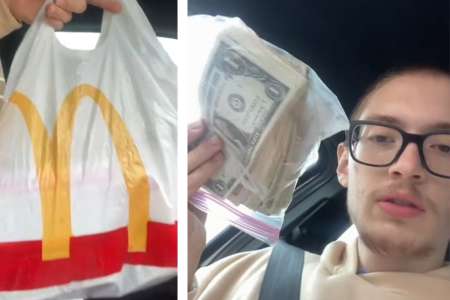 Jackpot pour ce client du McDonald's qui découvre l'impensable: 5.000 dollars étaient cachés dans sa commande !