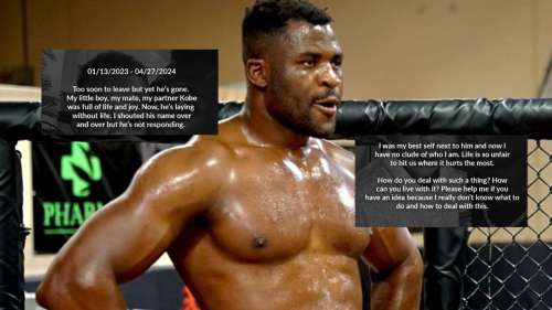 Francis Ngannou, le coeur brisé