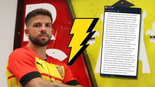 Jimmy Cabot (RC Lens) reprend de volée Mediapart