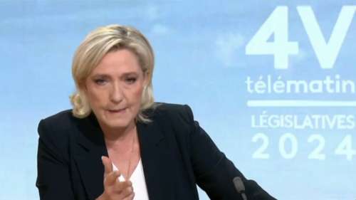 Marine Le Pen prévoit des manifestations d’extrême gauche en cas de victoire du RN