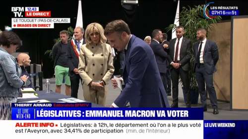 Législatives : Emmanuel Macron a voté au Touquet