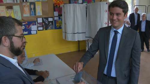 Législatives : Le Premier ministre Gabriel Attal a voté à Vanves