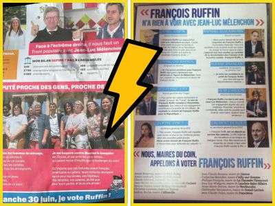 Pour le second tour, François Ruffin fait des tracts anti-Mélenchon