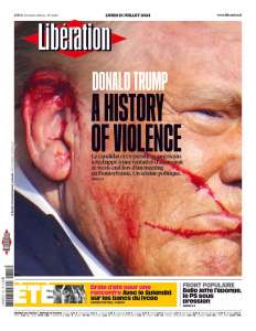 « Trump, A History of Violence » : la Une de Libération après la tentative d’assassinat de Donald Trump soulève une vague d’indignation sur X