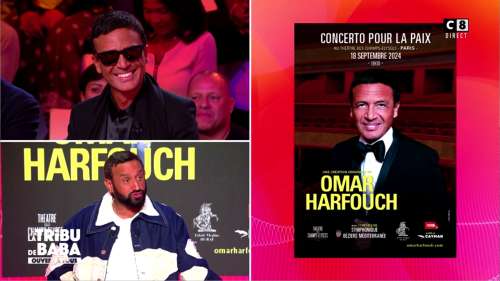 ZAPPING – Omar Harfouch coup de coeur de Cyril Hanouna sur C8 en l’honneur de son « Concerto pour la paix », le 18 septembre à Paris