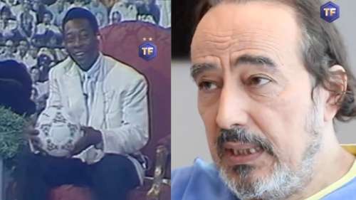 Quand Didier Roustan accueillait Pelé avec une petite panthère noire dans Téléfoot