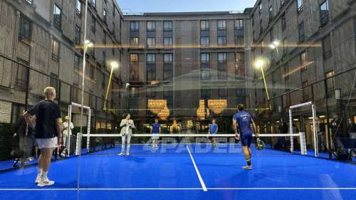 La piste de padel la mieux cachée de Paris, dans un hôtel de luxe !