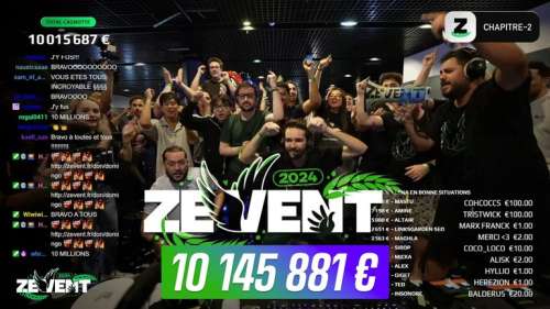 ZEvent 2024 : plus de 10 Millions d’euros collectés par les streamers pour lutter contre la précarité