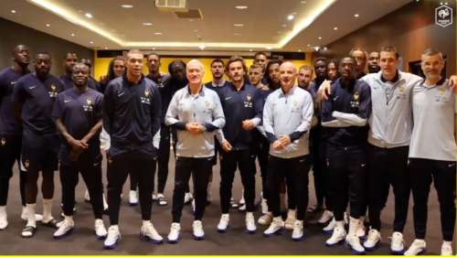 Avant la finale France-Argentine (cécifoot), ce soir, les Bleus de Didier Deschamps les encouragent