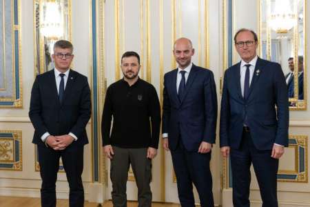 Jean-Noël Barrot, Bruno Fuchs et Cedric Perrin en Ukraine pour réaffirmer le soutien de la France