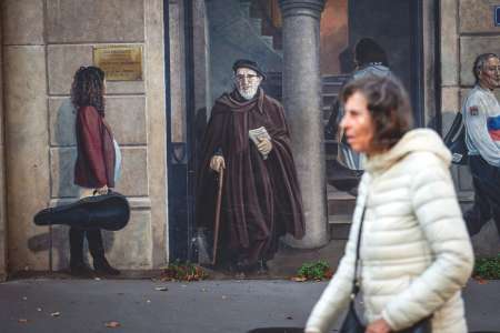 Le portrait de l’abbé Pierre remplacé par Lucie Aubrac sur la Fresque des Lyonnais