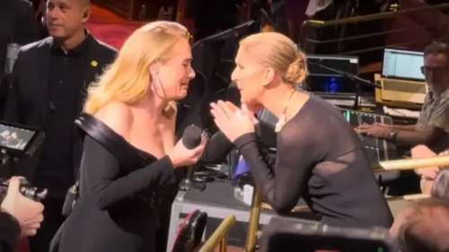 Adele fond en larmes en apercevant Céline Dion lors de son concert à Las Vegas