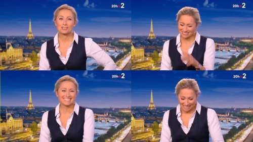 « Sans transition »… Le fou rire d’Anne-Sophie Lapix au JT de 20 heures de France 2