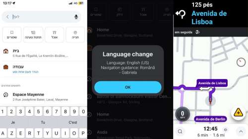 Bug en cours sur l’application Waze, qui affiche des langues étrangères de façon aléatoire, retour aux cartes en papier ?