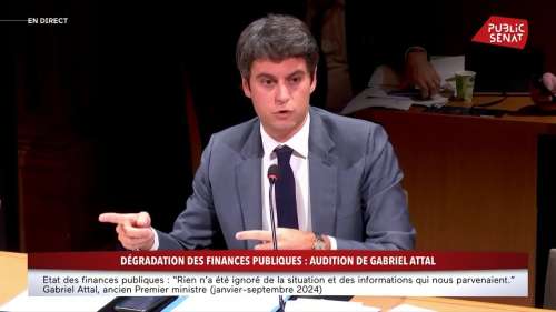 Dérapage des finances publiques : Gabriel Attal défend son bilan devant le Sénat