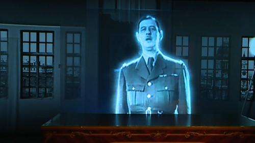 L'hologramme du général de Gaulle nous accueille au mémorial de  Colombey