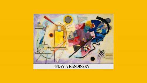 Entendre la peinture de Kandinsky, sur une plateforme imaginée par le Centre Pompidou