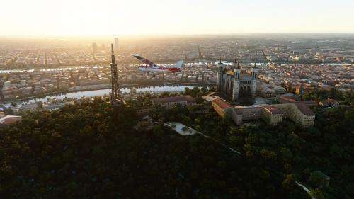 Le jeu Microsoft Flight Simulator met en valeur la France avec des survols très réalistes de Paris ou du Mont-Blanc