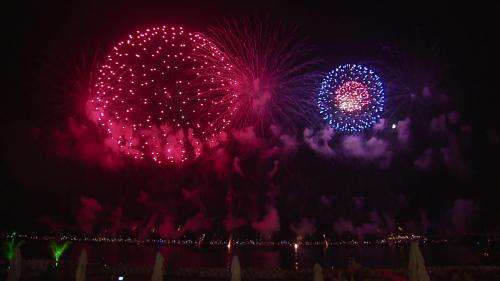 À Cannes, le festival international d'art pyrotechnique fait son cinéma