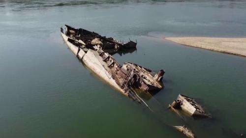 Sécheresse : des navires de guerre nazis refont surface dans le Danube