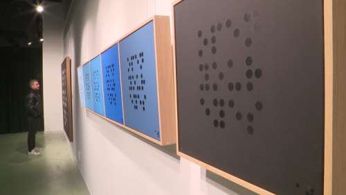 A Marcq-en-Baroeul, Alexandre Wirth dévoile ses œuvres inspirées de l'écriture braille