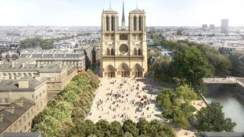 Notre-Dame de Paris : un projet de végétalisation des abords de la cathédrale, adaptés au réchauffement climatique