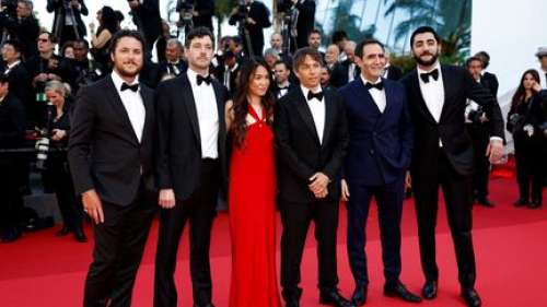 EN IMAGES. Festival de Cannes 2024 : les cinéastes Sean Baker, George Lucas et Jacques Audiard mis à l'honneur pour l'ultime montée des marches de la 77e édition